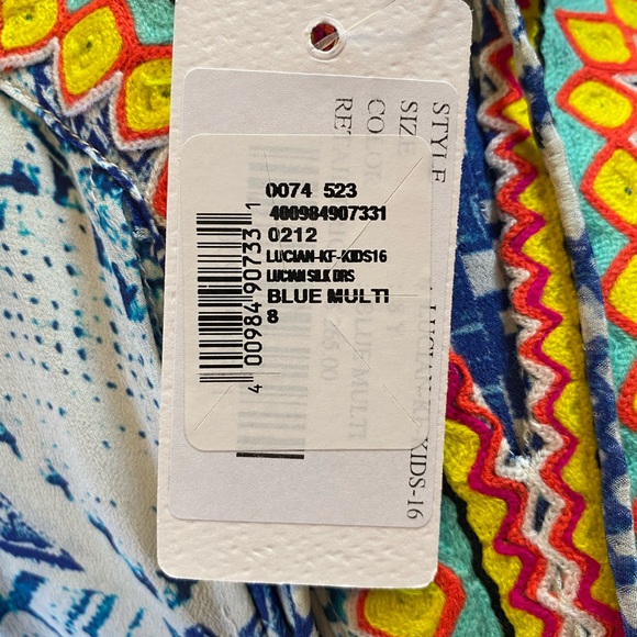 Hemant & Nandita Girls Silk Dress “Lucian” - New - Picture 7 of 8